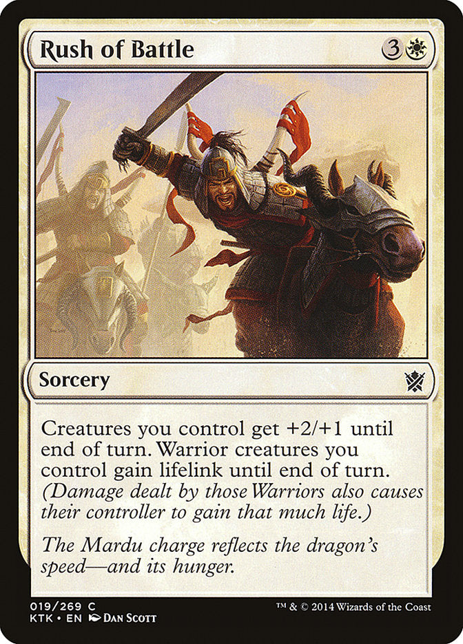Rush of Battle [Khans of Tarkir] MTG Single Magic: The Gathering | Red Claw Gaming