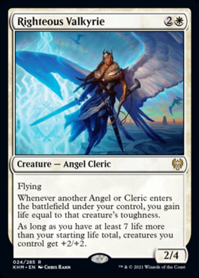 Righteous Valkyrie [Kaldheim] MTG Single Magic: The Gathering | Red Claw Gaming