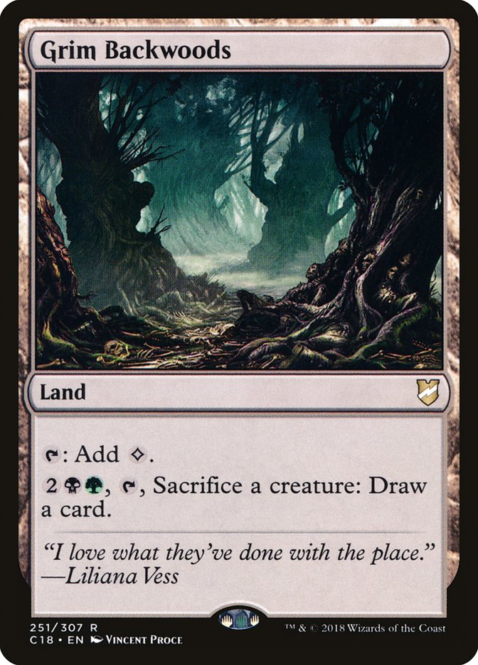 Grim Backwoods [Commander 2018] MTG Single Magic: The Gathering | Red Claw Gaming