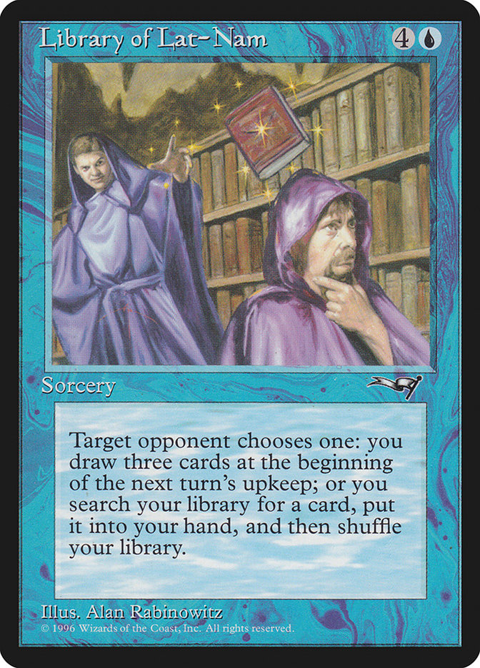 Library of Lat-Nam [Alliances] MTG Single Magic: The Gathering | Red Claw Gaming