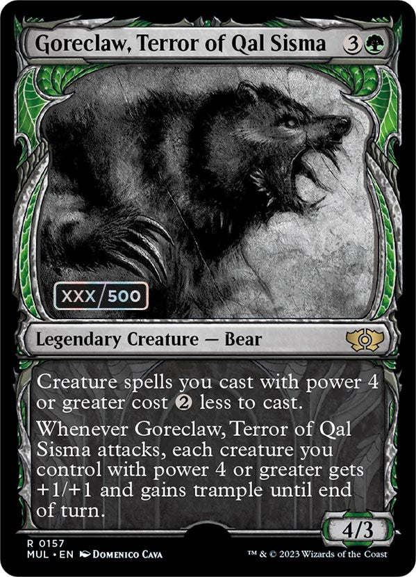Goreclaw, Terror of Qal Sisma (Serialized) [Multiverse Legends] MTG Single Magic: The Gathering | Red Claw Gaming