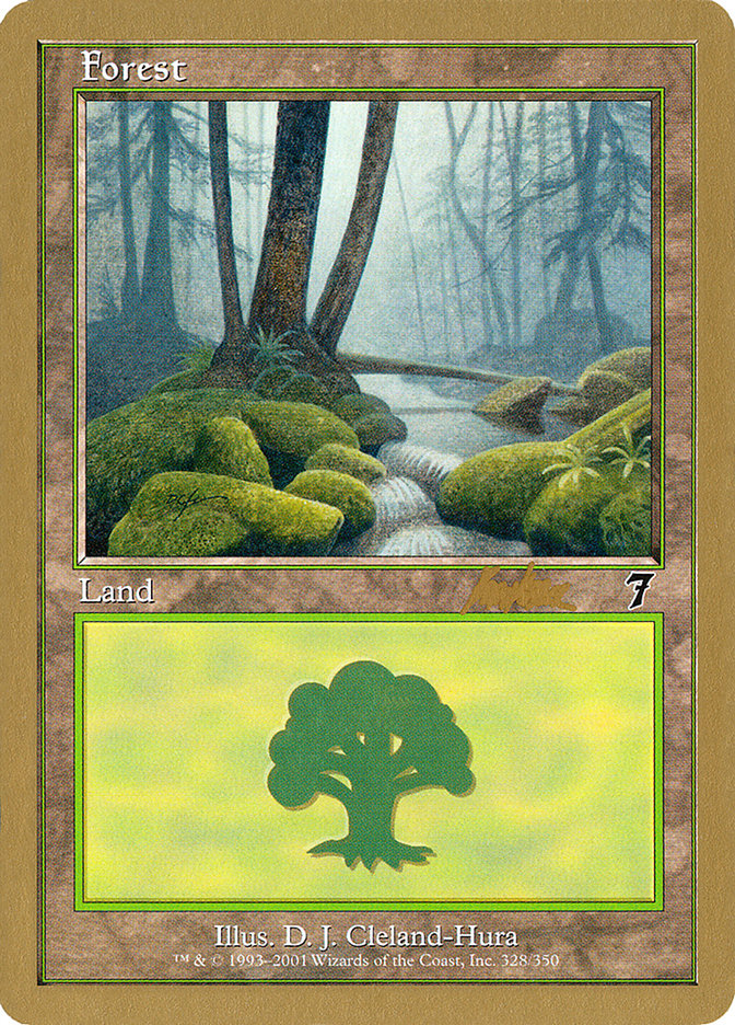 Forest (328) (Brian Kibler) [World Championship Decks 2002] MTG Single Magic: The Gathering | Red Claw Gaming