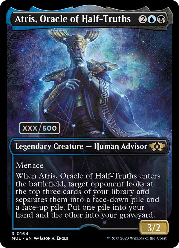 Atris, Oracle of Half-Truths (Serialized) [Multiverse Legends] MTG Single Magic: The Gathering | Red Claw Gaming