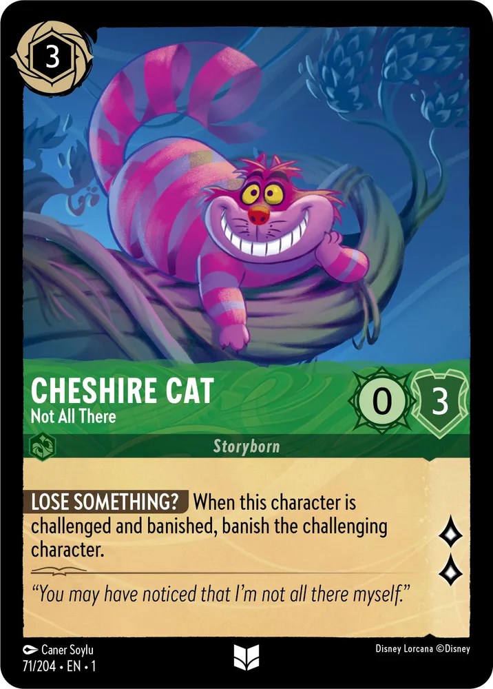 Cheshire Cat - Not All There (71/204) [The First Chapter] Lorcana Single Disney | Red Claw Gaming