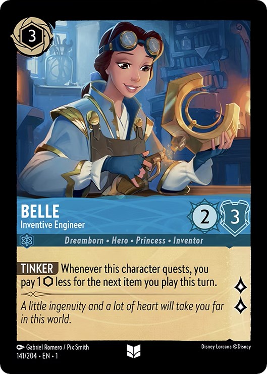 Belle - Inventive Engineer (141/204) [The First Chapter] Lorcana Single Disney | Red Claw Gaming