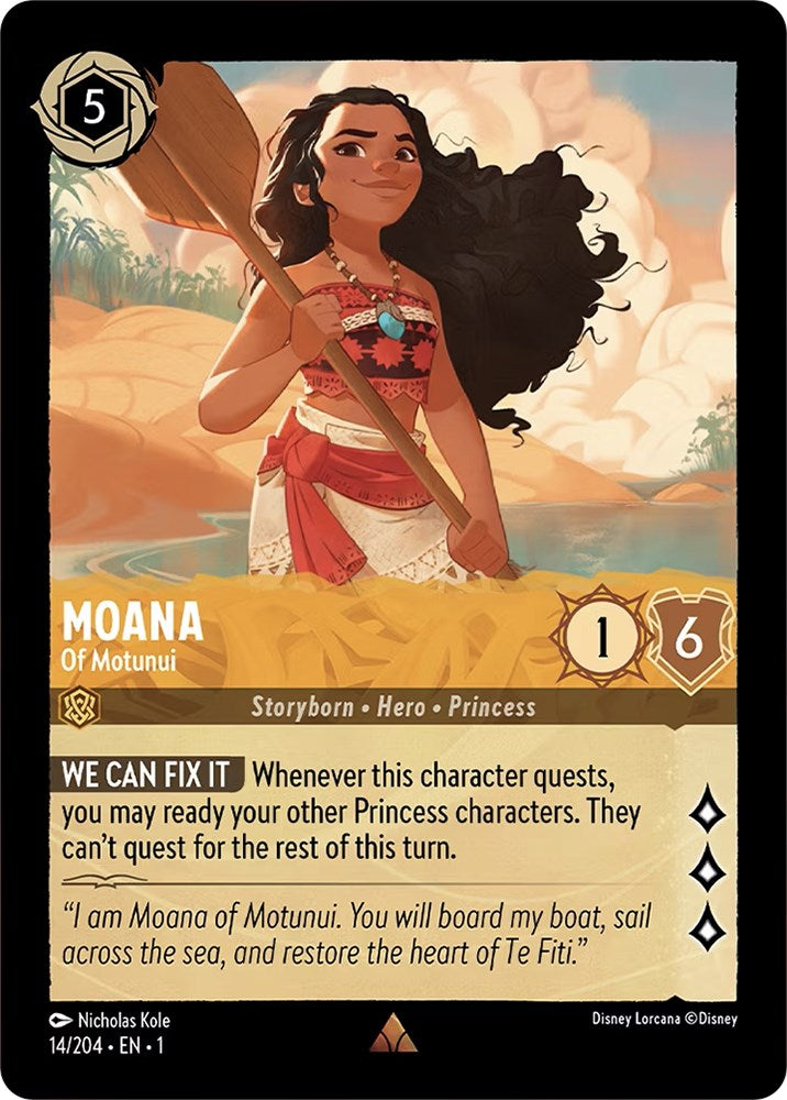 Moana - Of Motunui (14/204) [The First Chapter] Lorcana Single Disney | Red Claw Gaming