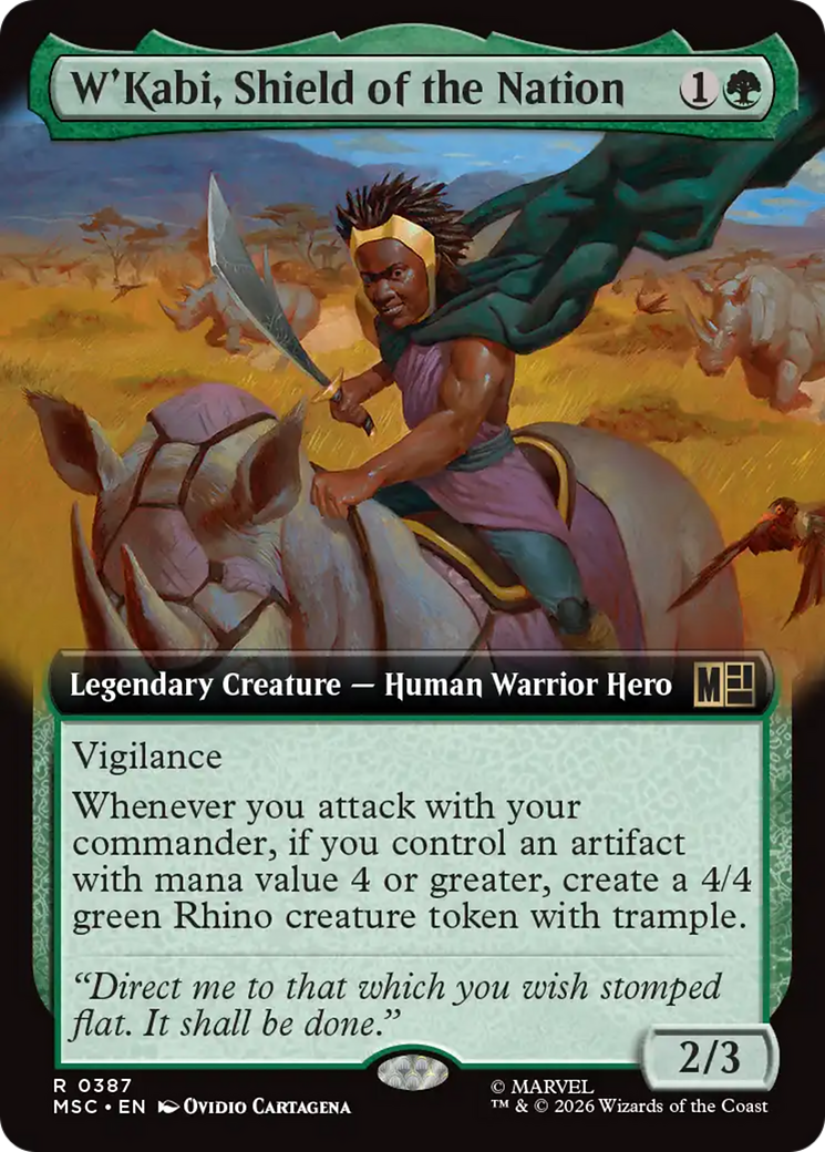 W'Kabi, Shield of the Nation (Extended Art) [Marvel Super Heroes Commander] | Red Claw Gaming