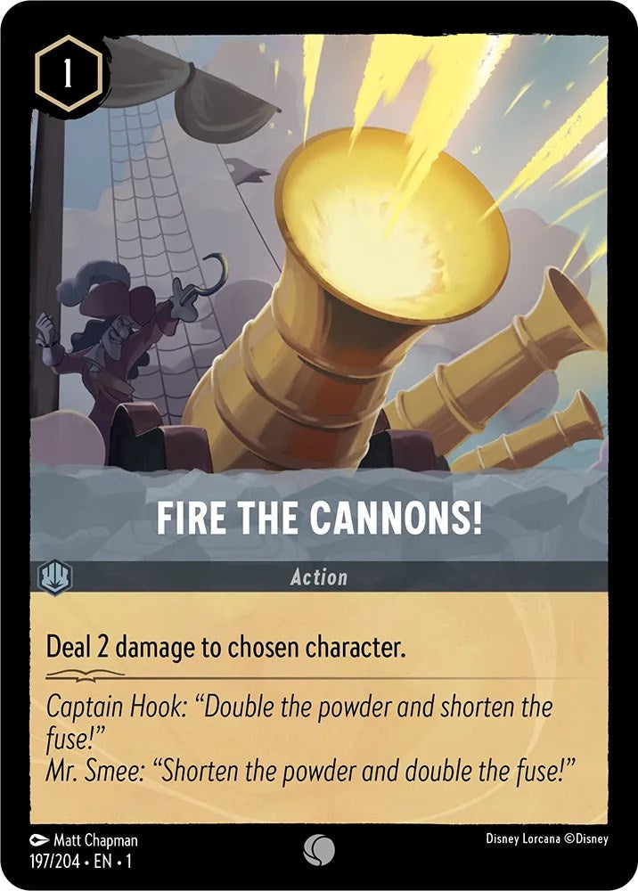 Fire the Cannons! (197/204) [The First Chapter] Lorcana Single Disney | Red Claw Gaming