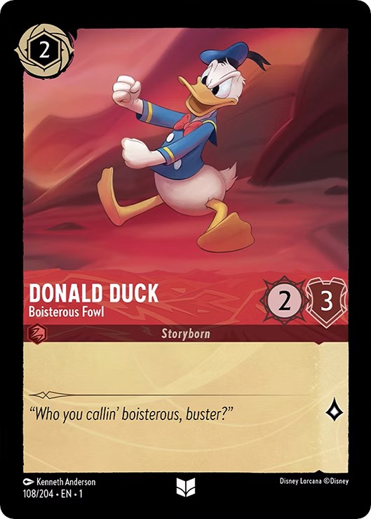 Donald Duck - Boisterous Fowl (108/204) [The First Chapter] Lorcana Single Disney | Red Claw Gaming