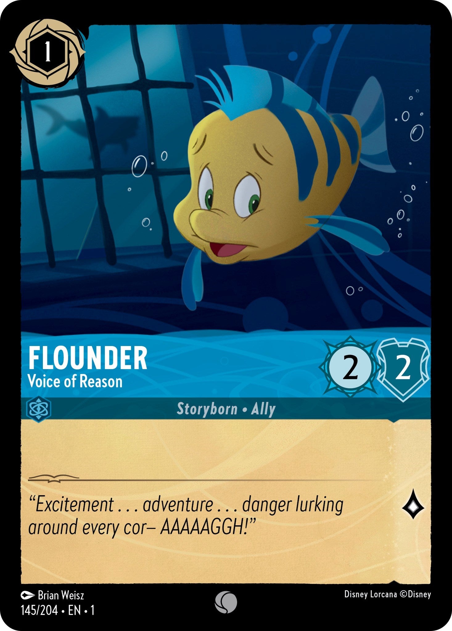 Flounder - Voice of Reason (145/204) [The First Chapter] Lorcana Single Disney | Red Claw Gaming