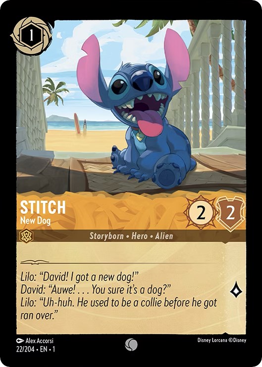 Stitch - New Dog (22/204) [The First Chapter] Lorcana Single Disney | Red Claw Gaming