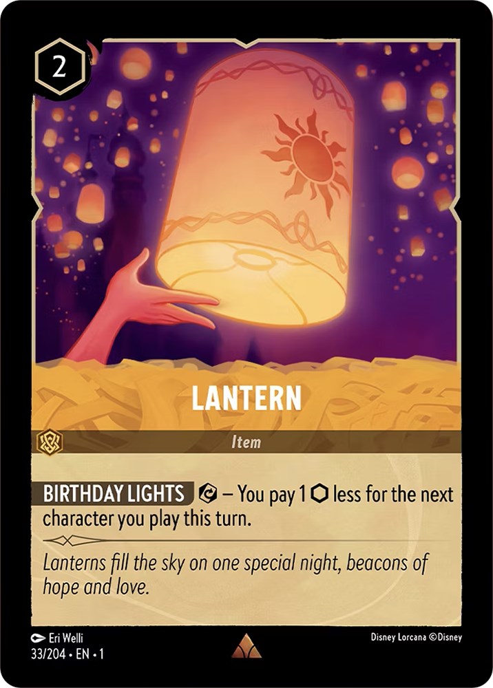 Lantern (33/204) [The First Chapter] Lorcana Single Disney | Red Claw Gaming