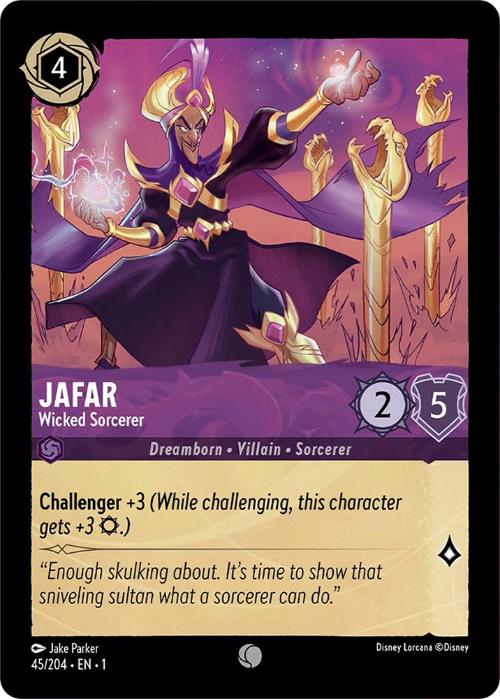 Jafar - Wicked Sorcerer (45/204) [The First Chapter] Lorcana Single Disney | Red Claw Gaming