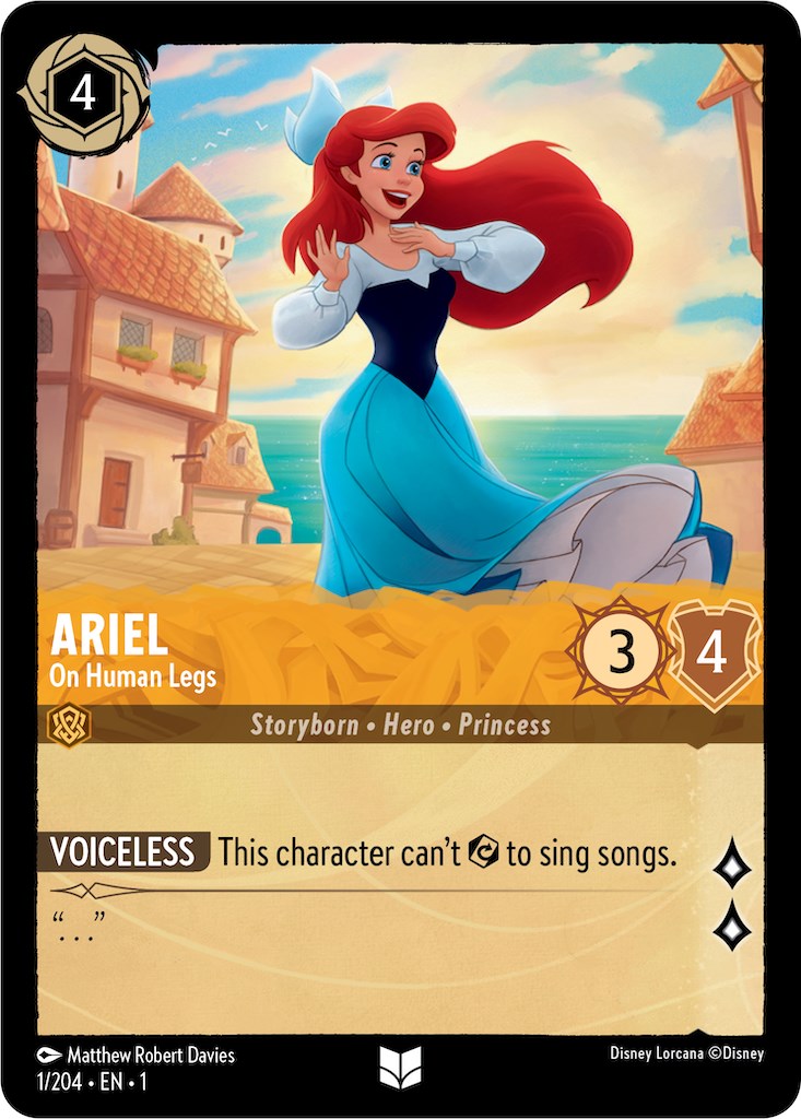 Ariel - On Human Legs (1/204) [The First Chapter] Lorcana Single Disney | Red Claw Gaming