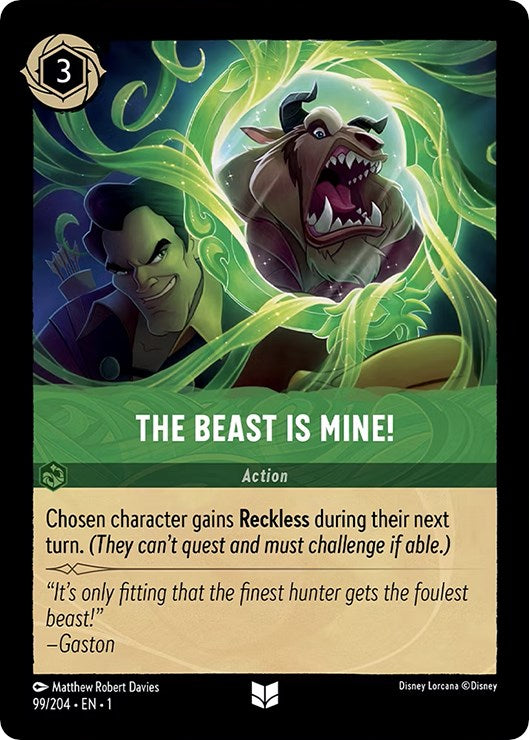 The Beast is Mine! (99/204) [The First Chapter] Lorcana Single Disney | Red Claw Gaming