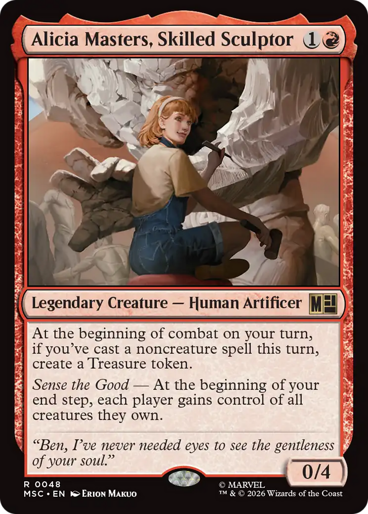 Alicia Masters, Skilled Sculptor (Surge Foil) [Marvel Super Heroes Commander] | Red Claw Gaming