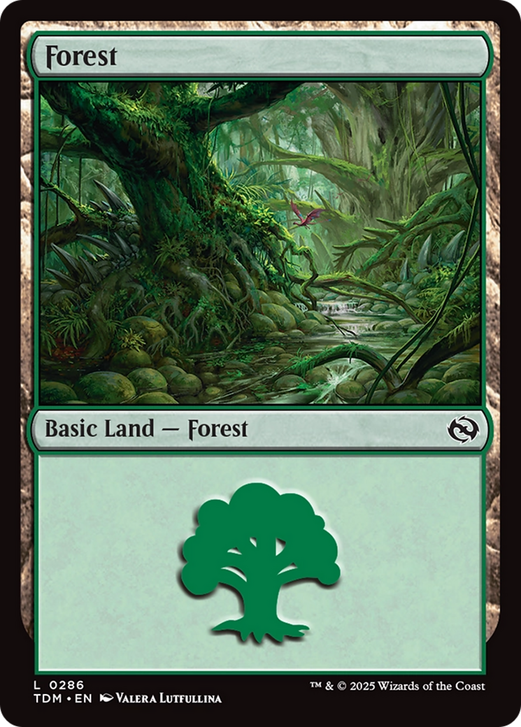 Forest (0286) [Tarkir: Dragonstorm] MTG Single Magic: The Gathering | Red Claw Gaming
