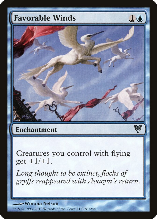 Favorable Winds [Avacyn Restored] MTG Single Magic: The Gathering | Red Claw Gaming