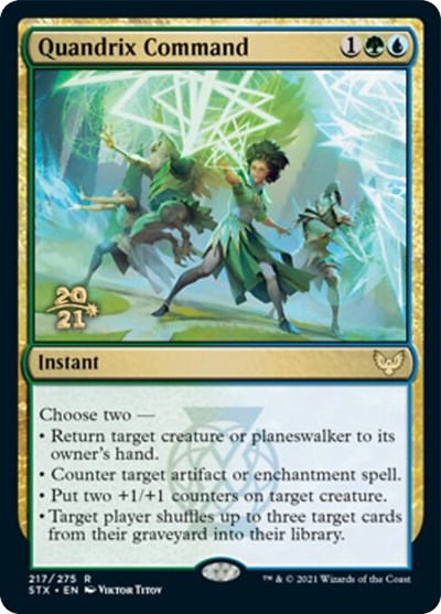 Quandrix Command [Strixhaven: School of Mages Prerelease Promos] MTG Single Magic: The Gathering | Red Claw Gaming