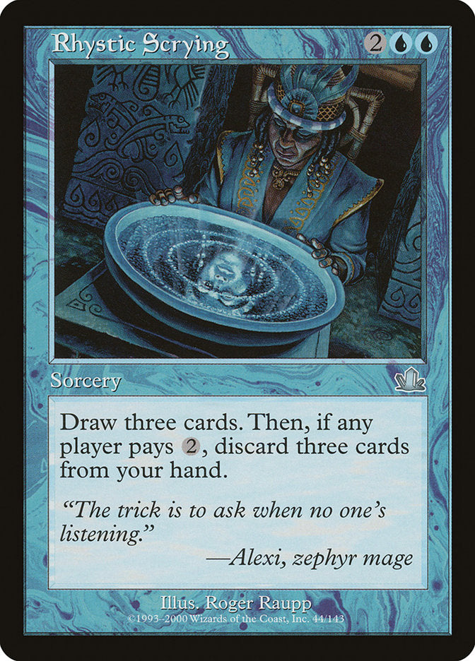 Rhystic Scrying [Prophecy] MTG Single Magic: The Gathering | Red Claw Gaming