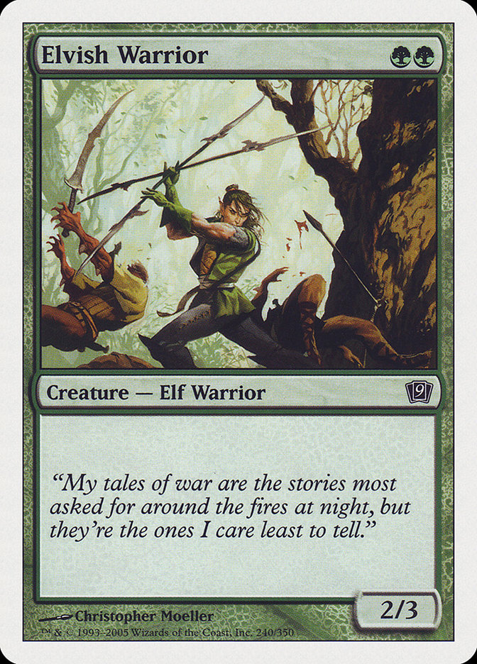 Elvish Warrior [Ninth Edition] MTG Single Magic: The Gathering | Red Claw Gaming