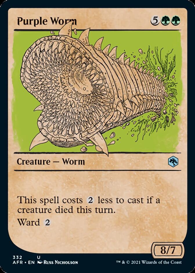 Purple Worm (Showcase) [Dungeons & Dragons: Adventures in the Forgotten Realms] MTG Single Magic: The Gathering | Red Claw Gaming