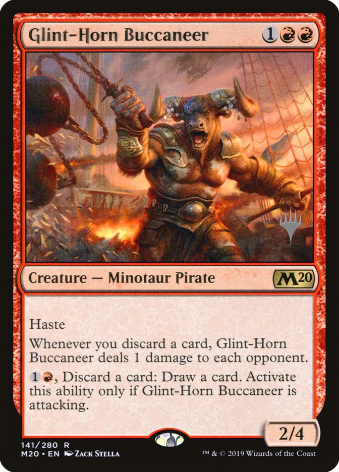 Glint-Horn Buccaneer (Promo Pack) [Core Set 2020 Promos] MTG Single Magic: The Gathering | Red Claw Gaming