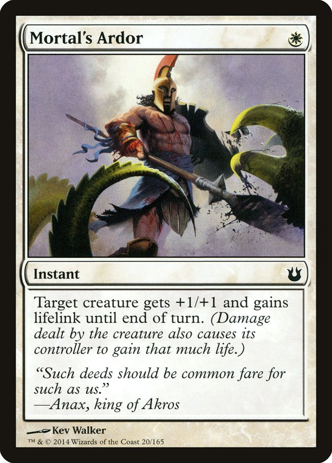 Mortal's Ardor [Born of the Gods] MTG Single Magic: The Gathering | Red Claw Gaming