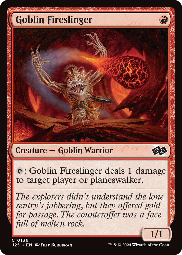 Goblin Fireslinger [Foundations Jumpstart] MTG Single Magic: The Gathering | Red Claw Gaming