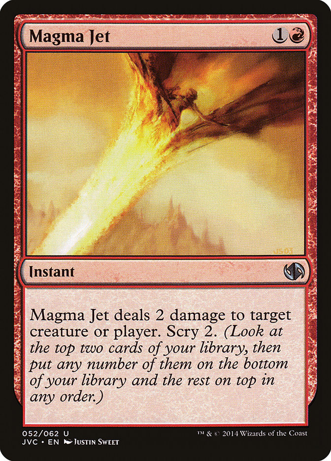Magma Jet [Duel Decks Anthology] MTG Single Magic: The Gathering | Red Claw Gaming