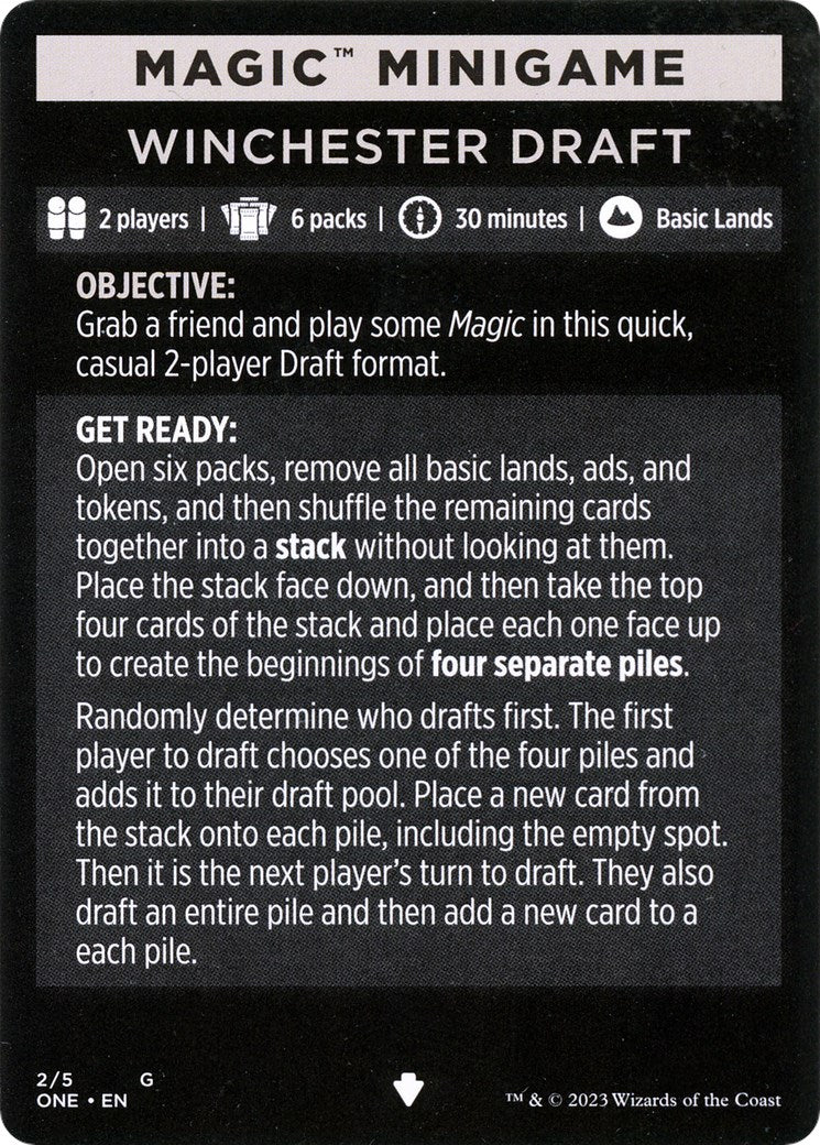 Winchester Draft (Magic Minigame) [Phyrexia: All Will Be One Minigame] MTG Single Magic: The Gathering | Red Claw Gaming