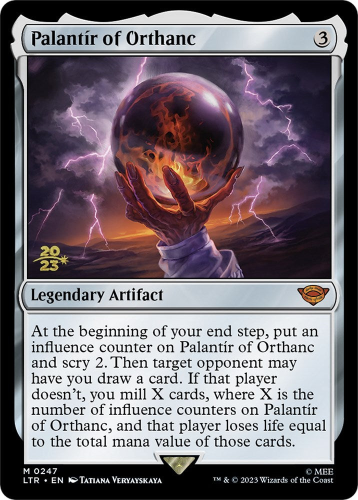 Palantir of Orthanc [The Lord of the Rings: Tales of Middle-Earth Prerelease Promos] MTG Single Magic: The Gathering | Red Claw Gaming