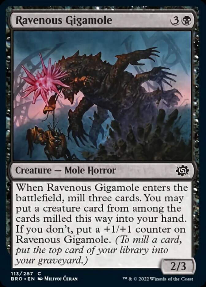 Ravenous Gigamole [The Brothers' War] MTG Single Magic: The Gathering | Red Claw Gaming
