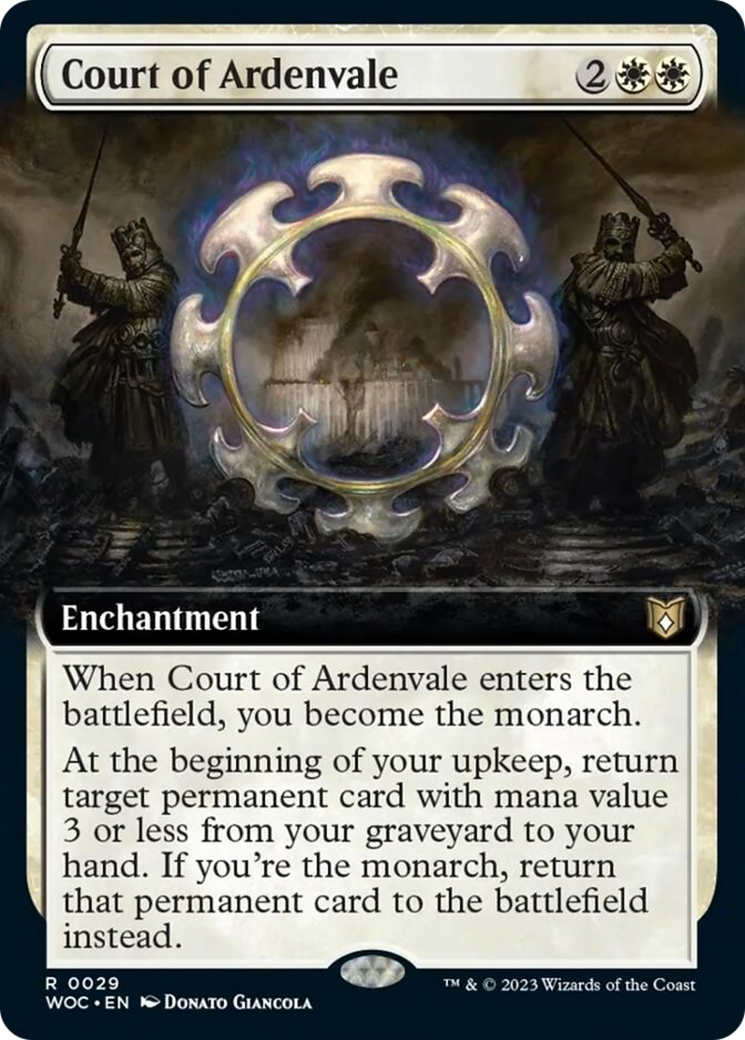 Court of Ardenvale (Extended Art) [Wilds of Eldraine Commander] MTG Single Magic: The Gathering | Red Claw Gaming
