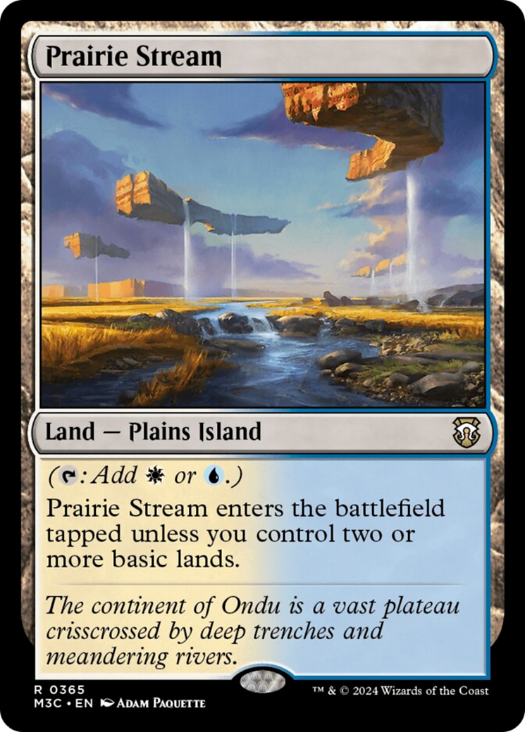 Prairie Stream (Ripple Foil) [Modern Horizons 3 Commander] MTG Single Magic: The Gathering | Red Claw Gaming