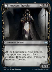 Innocent Traveler // Malicious Invader (Showcase Fang Frame) [Innistrad: Crimson Vow] MTG Single Magic: The Gathering | Red Claw Gaming
