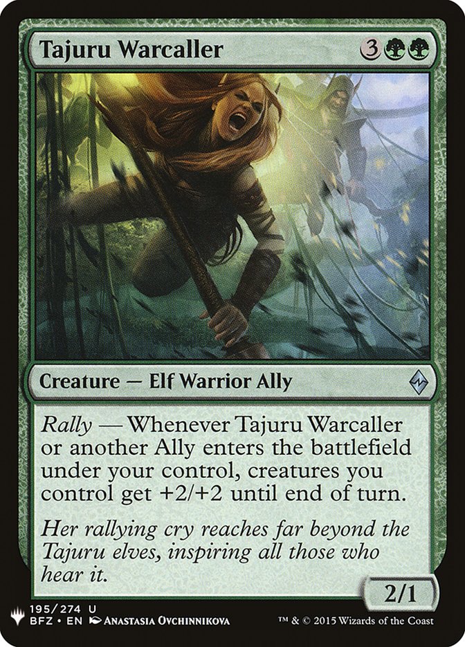 Tajuru Warcaller [Mystery Booster] MTG Single Magic: The Gathering | Red Claw Gaming