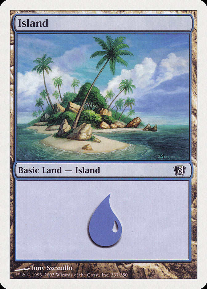 Island (337) [Eighth Edition] MTG Single Magic: The Gathering | Red Claw Gaming