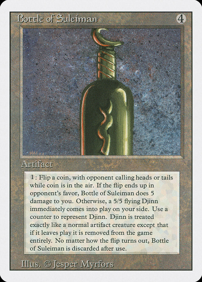 Bottle of Suleiman [Revised Edition] MTG Single Magic: The Gathering | Red Claw Gaming