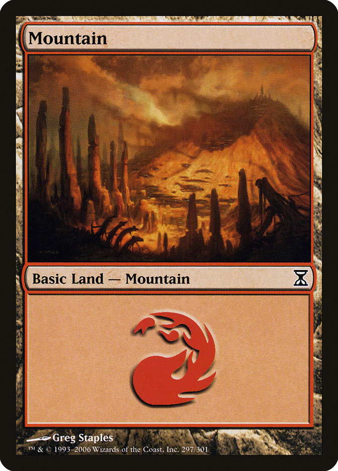 Mountain (297) [Time Spiral] MTG Single Magic: The Gathering | Red Claw Gaming