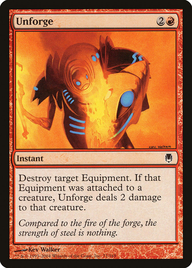 Unforge [Darksteel] MTG Single Magic: The Gathering | Red Claw Gaming