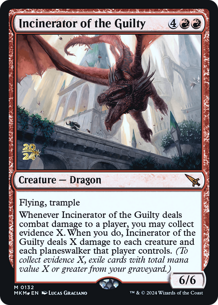 Incinerator of the Guilty [Murders at Karlov Manor Prerelease Promos] MTG Single Magic: The Gathering    | Red Claw Gaming