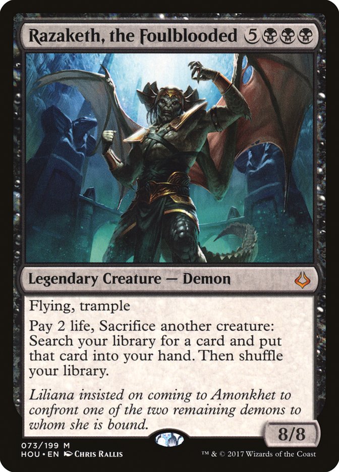 Razaketh, the Foulblooded [Hour of Devastation] MTG Single Magic: The Gathering | Red Claw Gaming