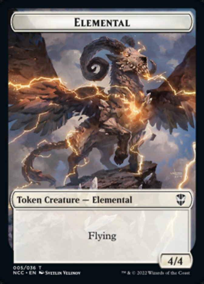 Clue // Elemental (005) Double-Sided Token [Streets of New Capenna Commander Tokens] MTG Single Magic: The Gathering | Red Claw Gaming