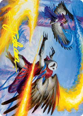 Teach by Example Art Card (Gold-Stamped Signature) [Strixhaven: School of Mages Art Series] MTG Single Magic: The Gathering | Red Claw Gaming