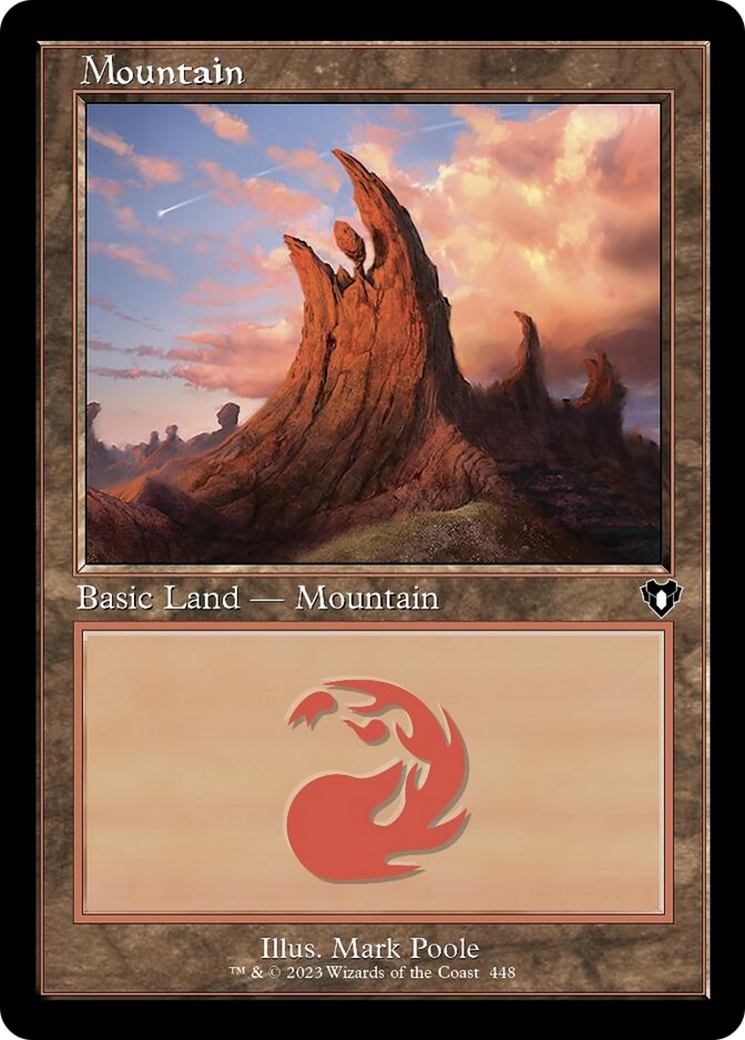 Mountain (448) (Retro) [Commander Masters] MTG Single Magic: The Gathering | Red Claw Gaming