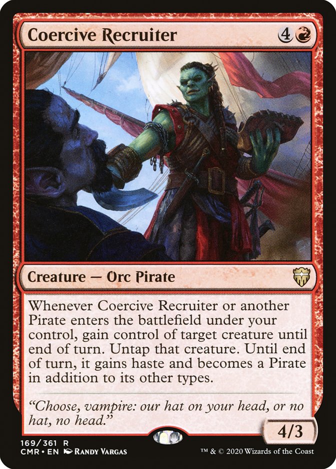 Coercive Recruiter [Commander Legends] MTG Single Magic: The Gathering | Red Claw Gaming