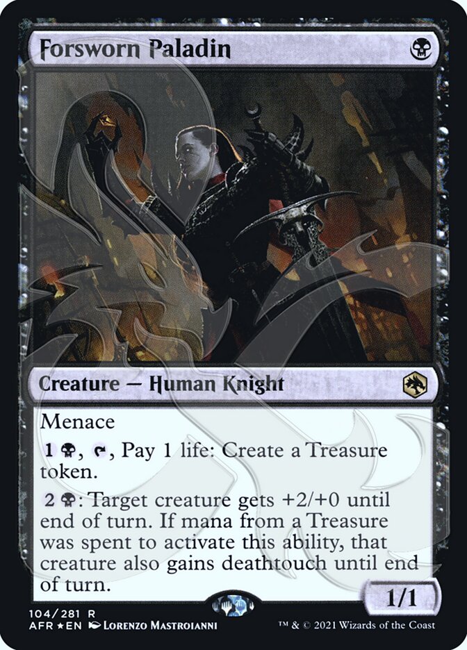 Forsworn Paladin (Ampersand Promo) [Dungeons & Dragons: Adventures in the Forgotten Realms Promos] MTG Single Magic: The Gathering | Red Claw Gaming