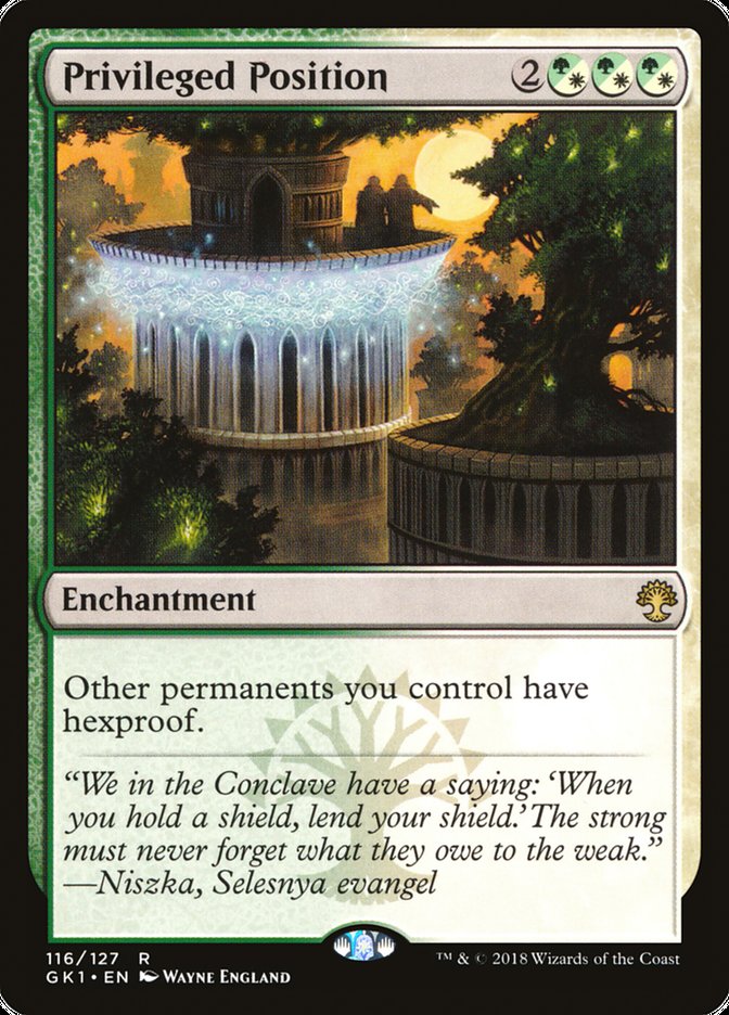 Privileged Position [Guilds of Ravnica Guild Kit] MTG Single Magic: The Gathering | Red Claw Gaming