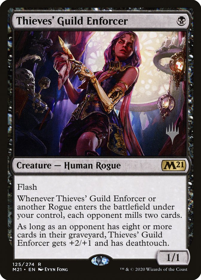 Thieves' Guild Enforcer (Promo Pack) [Core Set 2021 Promos] MTG Single Magic: The Gathering | Red Claw Gaming
